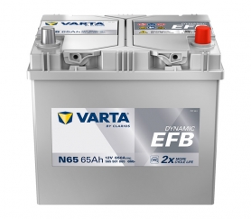 Varta Dynamic EFB 65Ah, 12V, N65, JIS, R+
